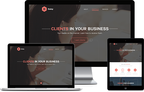 landing responsive